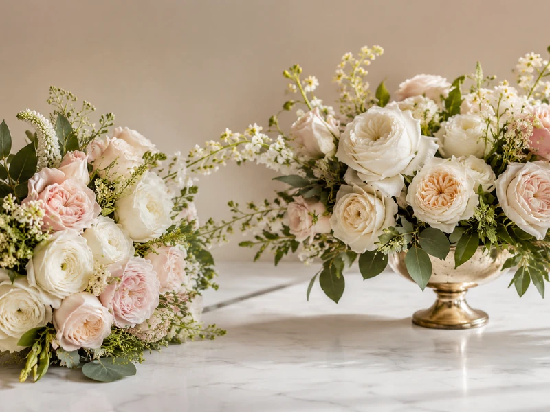 Respectful white sympathy flowers prepared for funeral flower delivery in Nashville
