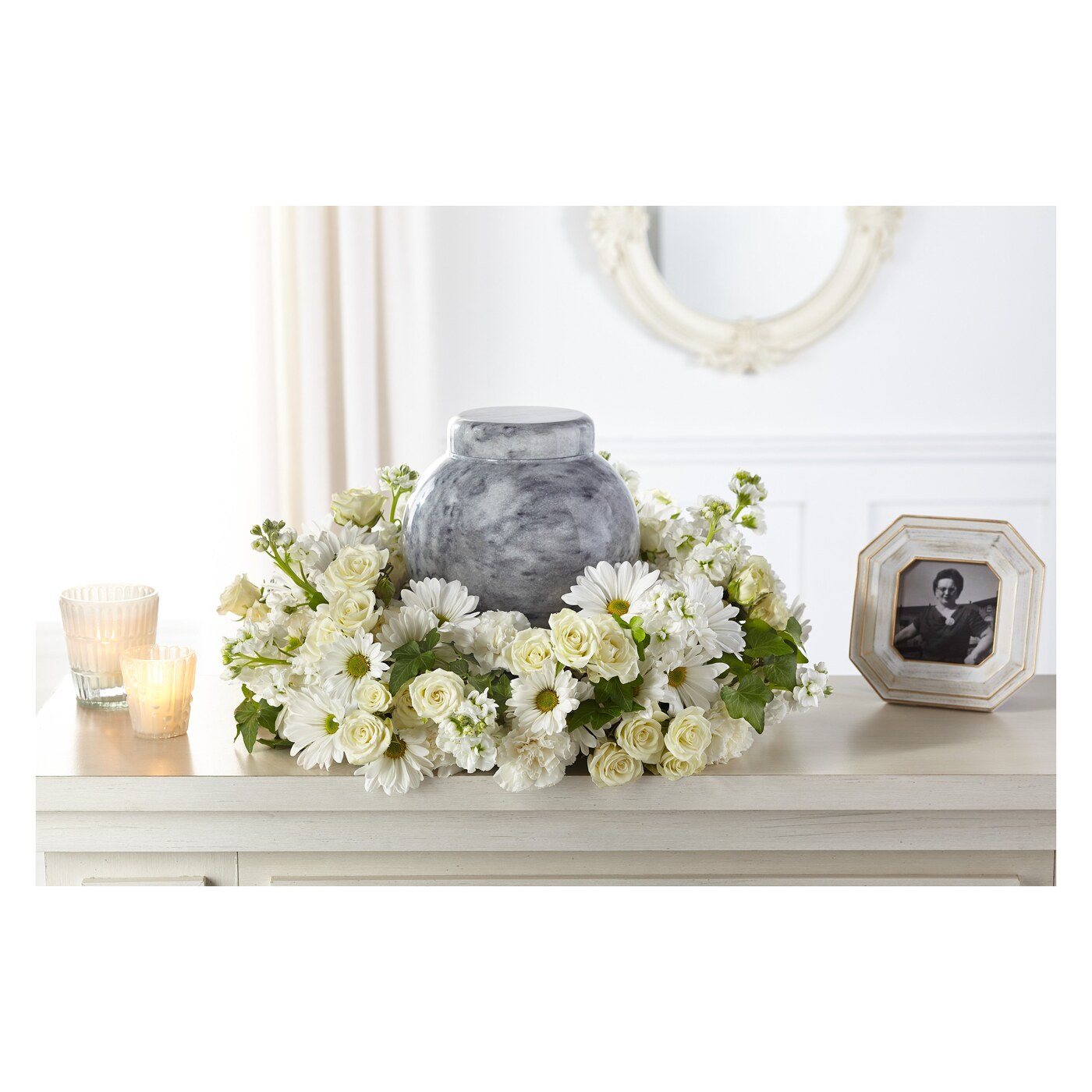Timeless Tribute Cremation Adornment flower arrangement