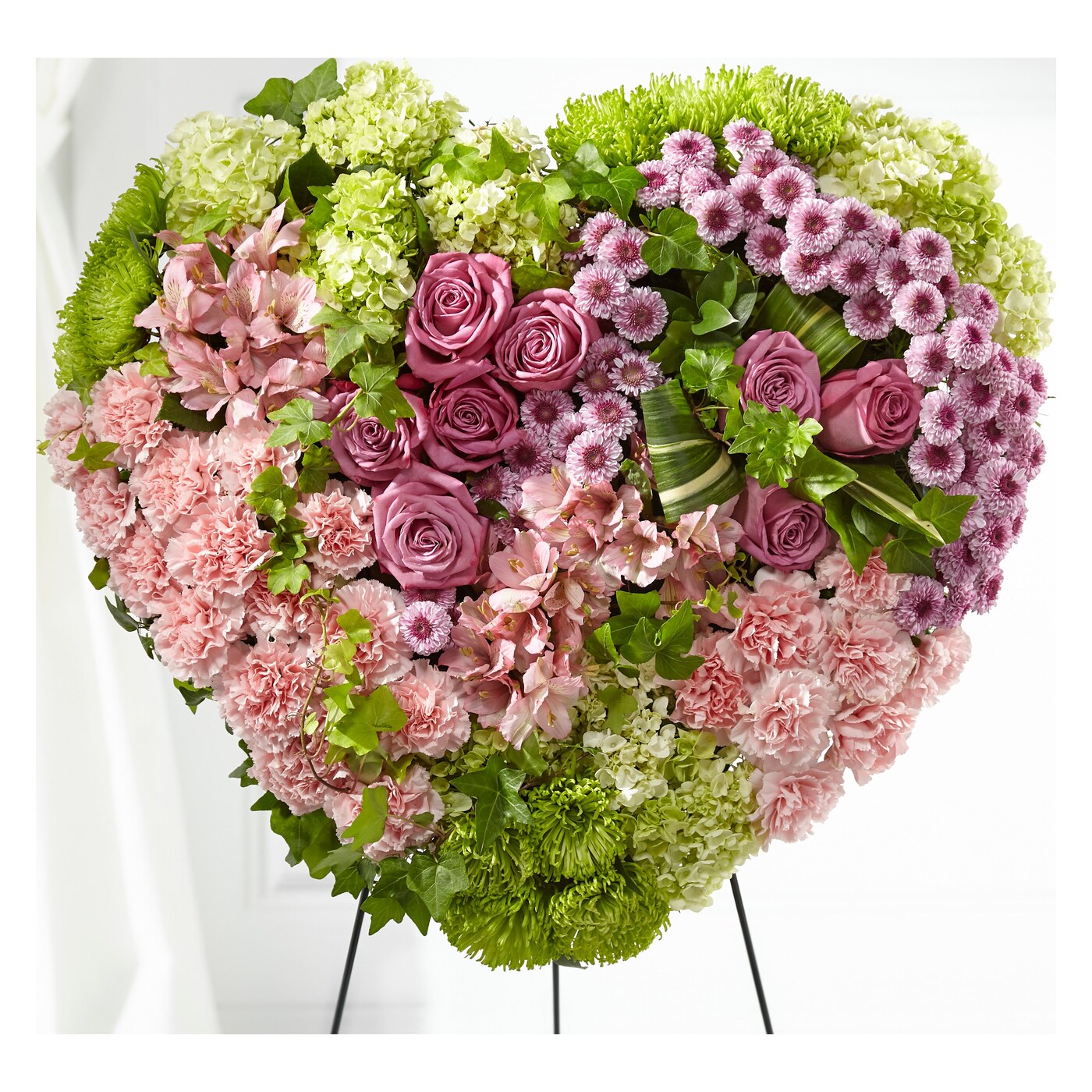 Heartwarming Standing Heart flower arrangement