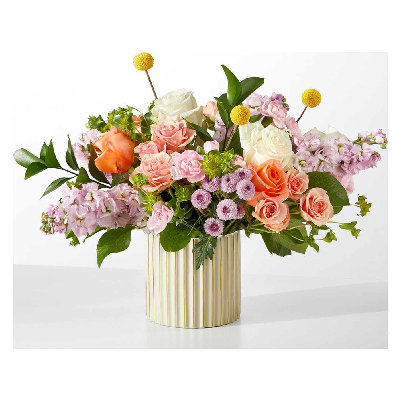 French Market Bouquet with Ivory Vase flower arrangement